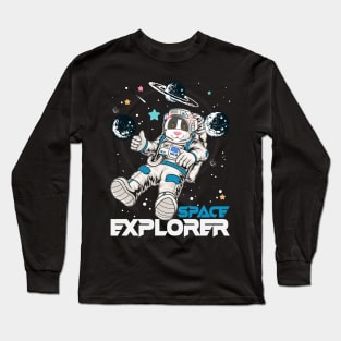 Cat space explorer Long Sleeve T-Shirt